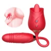3 in 1 Tongue Licking Clit With Thrusting Vibrator