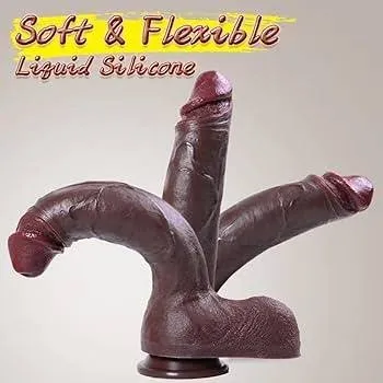 Black Mandingo Premium Liquid Silicone Dildo
