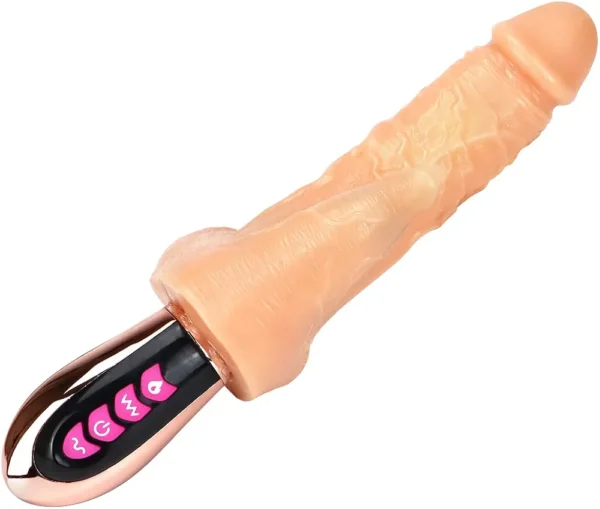 Brown Mamba Handheld Telescopic Dildo