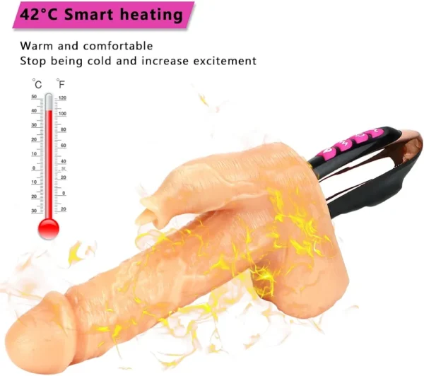 Brown Mamba Handheld Telescopic Dildo