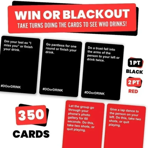 Do or Drink Win or Blackout Drinking Games