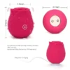 Rose Vibrator Clitoral Sucker