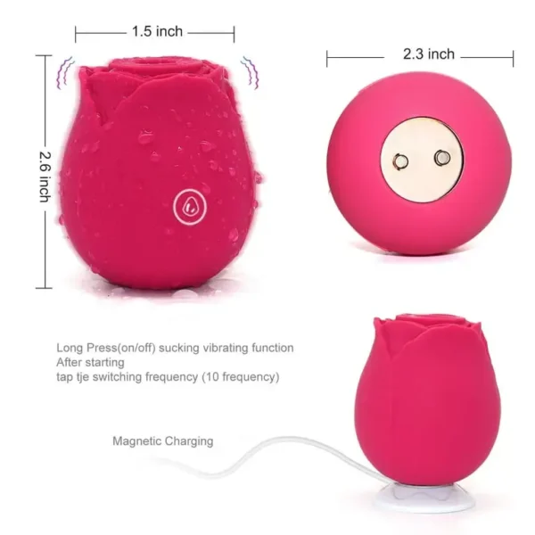 Rose Vibrator Clitoral Sucker
