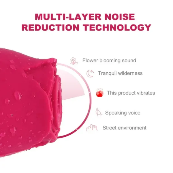 Rose Vibrator Clitoral Sucker