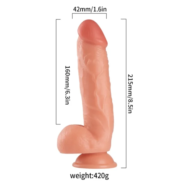 8.5 Inch Ultra Realistic Lance Dildo