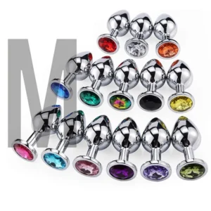 Medium Stainless Diamond Based Butt Plug