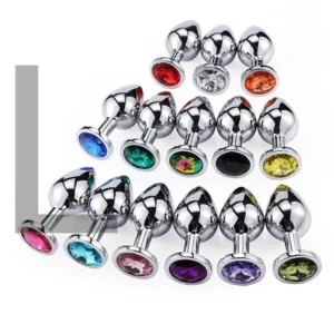 Large Stainless Diamond Based Butt Plug