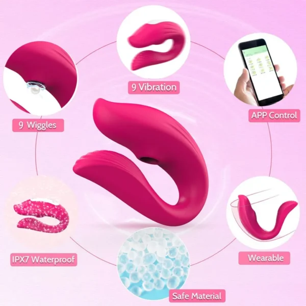 9 Vibration Remote Control Wearable Vibrator