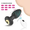 Spiral Head Remote Control Anal Plug