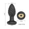 Spiral Head Remote Control Anal Plug
