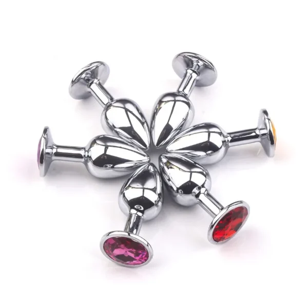 Large Stainless Diamond Based Butt Plug