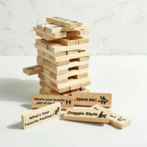 Naughty Jenga Wooden Block Game