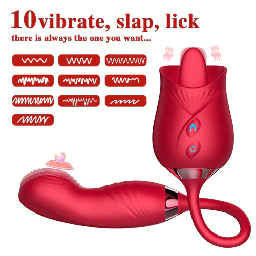 3 in1 Licking Flapping Vibe
