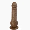 10 Inches Brown Dildo with Balls