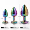 Metallic Rainbow Butt Plug Set