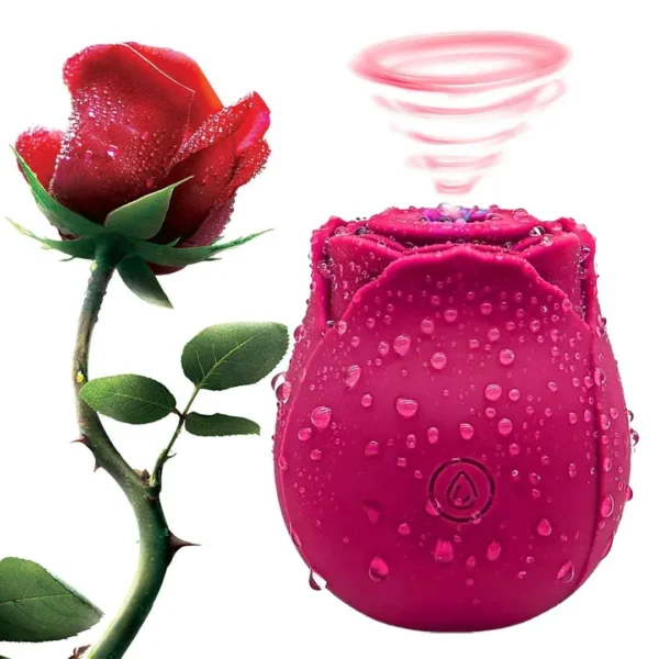 Rose Vibrator Clitoral Sucker