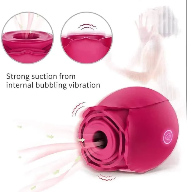 Rose Vibrator Clitoral Sucker