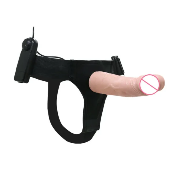 Vibrating Hollow Strapon Dildo