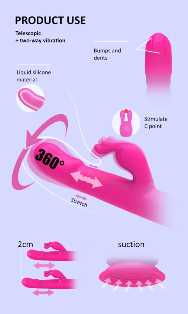 Rain Love Suction Base Rabbit Vibrator