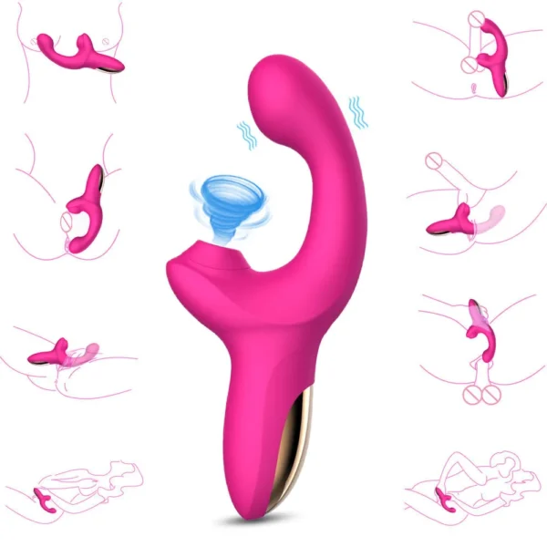 Playthings Sucking Vibrator